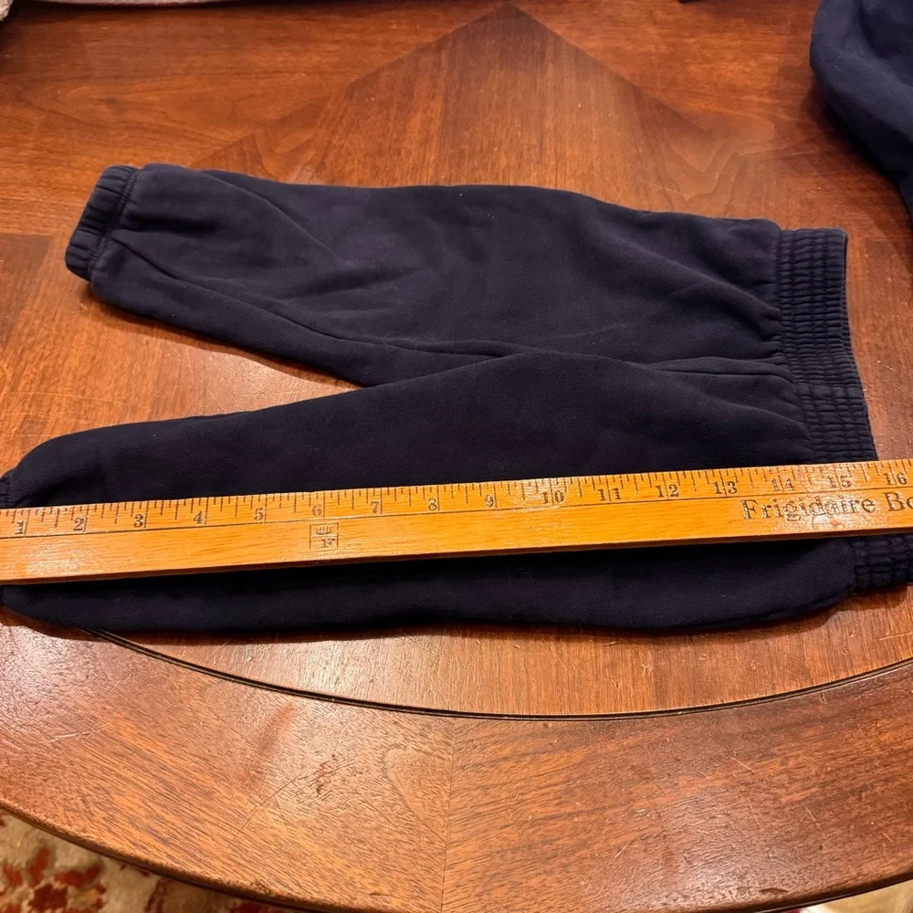 GAP Navy Sweatshirt Hoodie and Joggers Set with Bear Logo Cozy Casual Staple